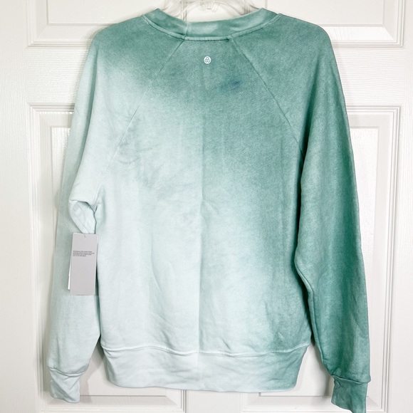 Zella Jamie Space Dye Crew Neck Long Sleeve Sweatshirt Teal Morn Women’s S - Picture 4 of 12